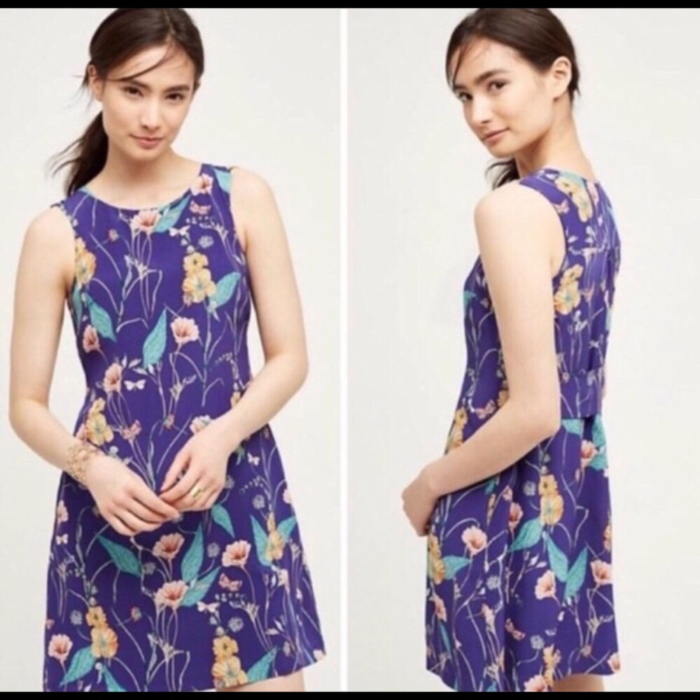 Silk Anthropologie Shift Dress